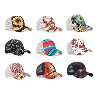 2023 Summer Polyester Print Casquette Baseball Cap Adjustable Breathable Mesh Outdoor Snapback Hats for Men and Women 191 2