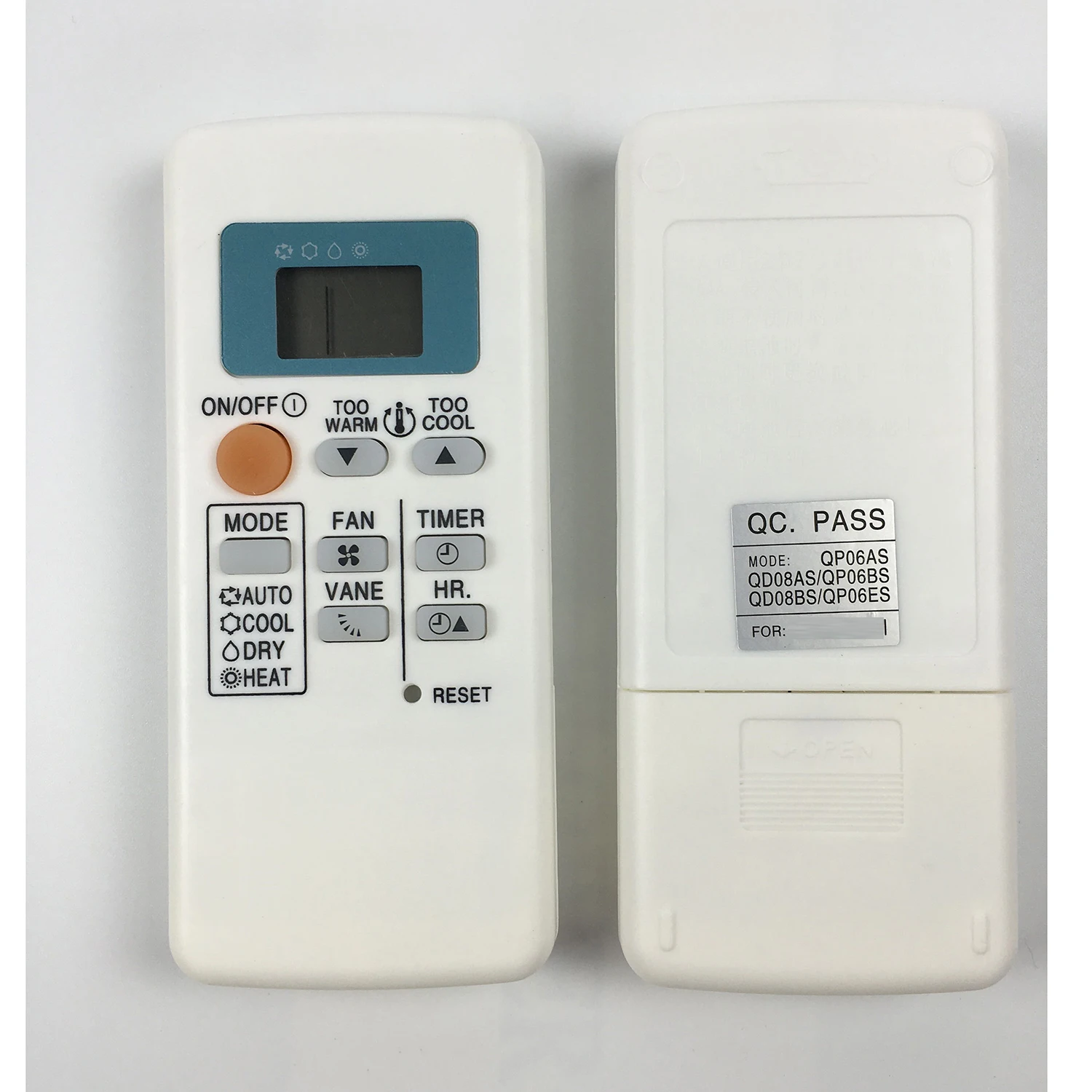 

New QP06AS for Mitsubishi Air Conditioner AC A/C Remote Replacement Control QP06BS QP06ES