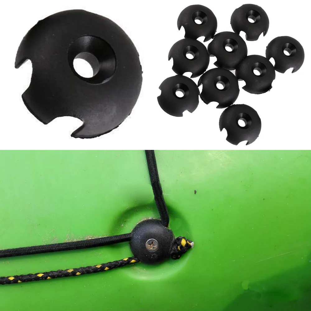 10Pc Canoa Kayak Guida Di Linea Di Coperta In Plastica Guida Di Linea Di Coperta Per Kayak Rotonda Scanalata Per Kayak Da Barca