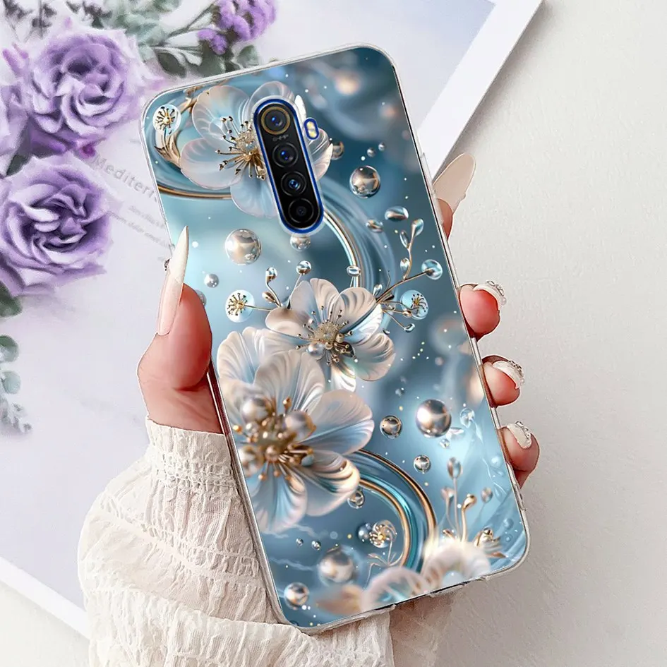 Fashion Flower Soft Silicone TPU Bumper Case - Enhanced Protection Cover