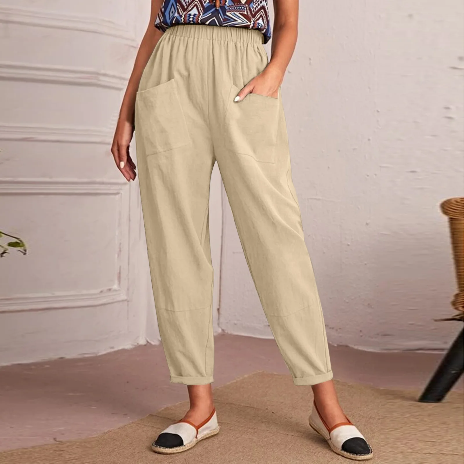 Summer Women's Pants Spring Cotton 