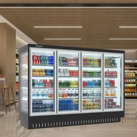 Vitrine de rideau d'air, armoire de rideau d'air frais commerciale, vitrine réfrigérée pour réfrigérateur 5