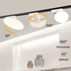 24W 36W 50W Led Track Fill Light Ultra-Thin Round Rotatable Ceiling Rail Track Lighting Floodlight for Clothing Store Cafe Lamps 3