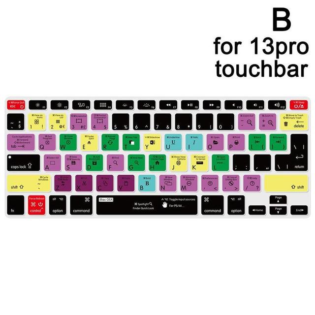 Film for Macbook Notebook Pro Keyboard Film 13.3/11/15 Shortcut Keys Function Keys Apples Keyboard Film J0K4