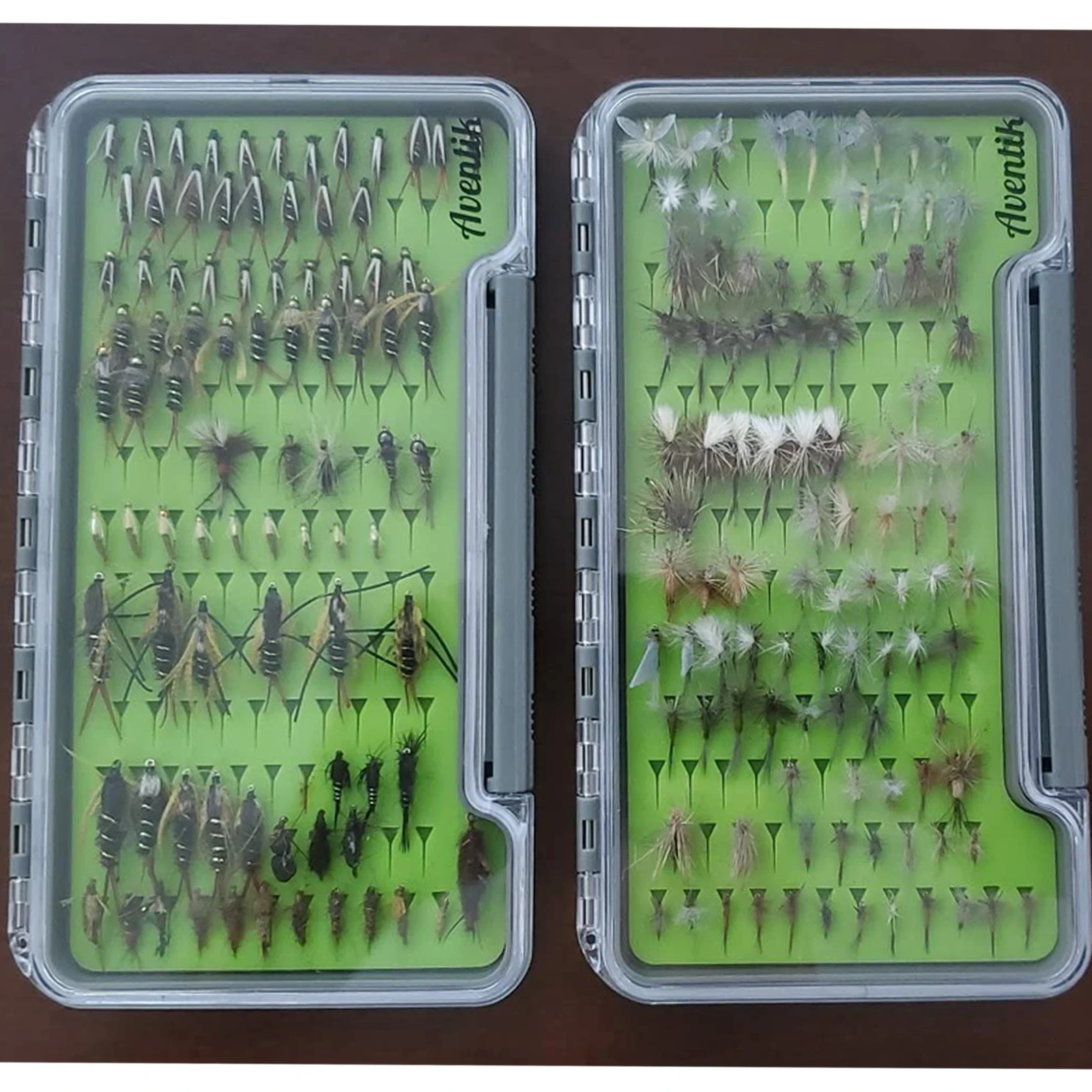 Aventik Fly Fishing Boxes Silicone Slim Fishing Storage Fishing Tackle Case Waterproof 7.36
