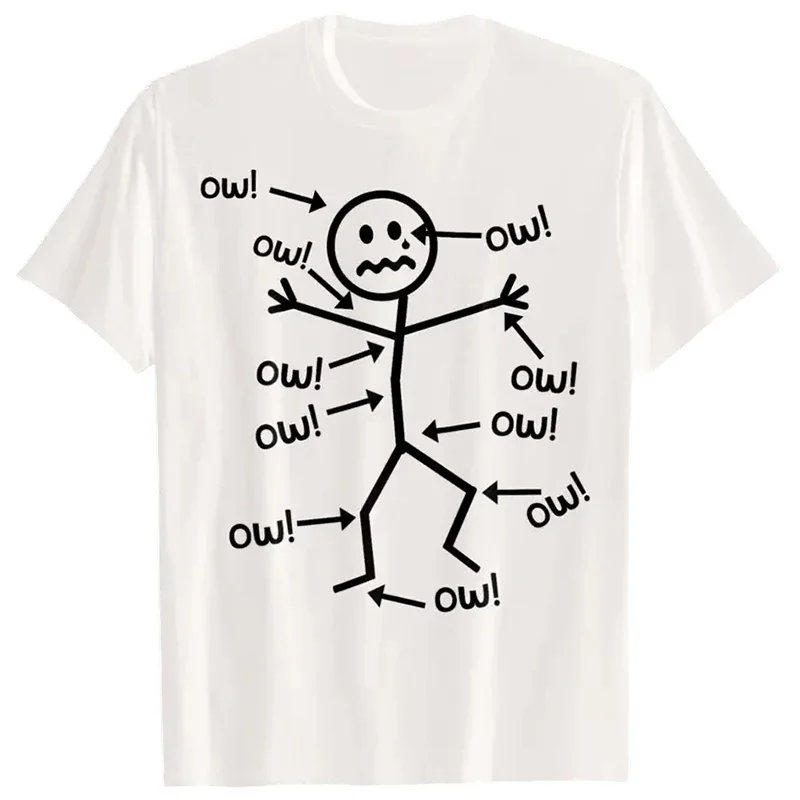 Mens Cotton Short Sleeve Tshirt Funny Chronic Pain Awareness Tee