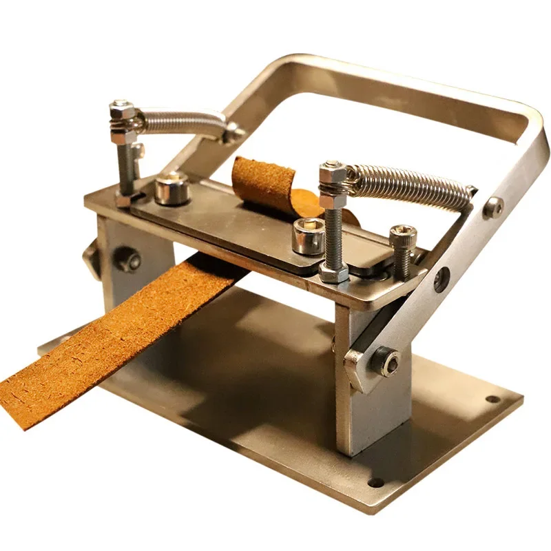 

Manual Leather Thinning Machine Cowhide Material Cutting And Peeling Tool Stainless Steel DIY Craft Leather Divider