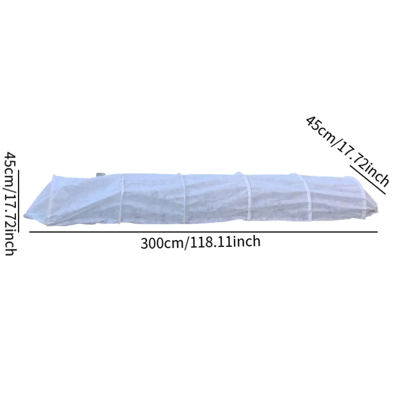 Mini drivhustunnel hageklokke tunneldeksel allsidig drivhus bøyle plantedeksel for hagearbeid frukt utendørs blomster Mini Greenhouse Tunnel Garden Cloche Tunnel Cover Versatile Green Houses Hoop Plant Cover for Gardening Fruit Outside Flowers