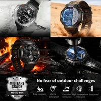2026 New Ultra Original 10ATM Waterproof GPS Smart Watches Men Rugged Compass Military 100+ Sports Mode BT call Smart Bracelet 2