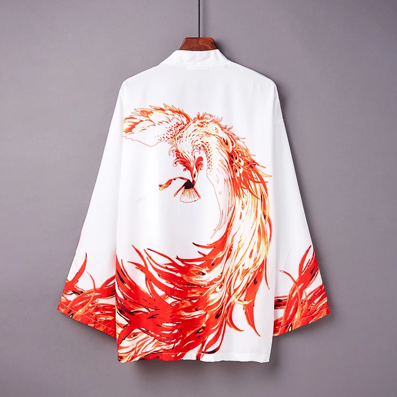 Traditional Harajuku Japanese Kimono Loose Yukata Summer Beach Sunscreen Kimono Cardigan Cosplay Blouse Kimono Femme кимоно