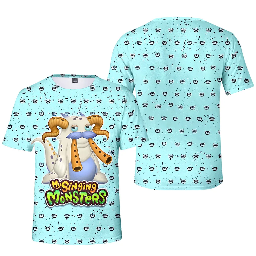 

Kids Boy my singing monsters T Shirts Anime Character Print Cosplay wubbox T Shirts little girl Graphic Undershirts