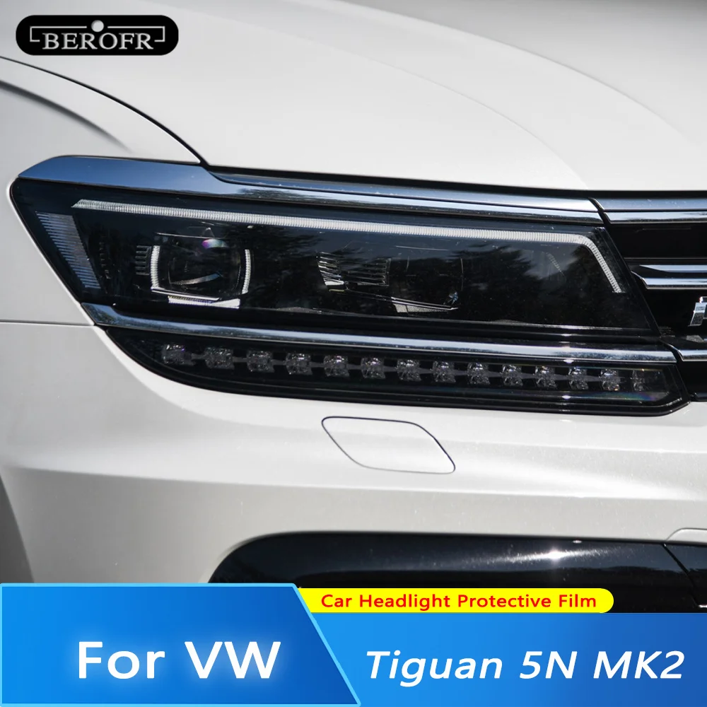 Pellicola protettiva per faro auto Tinta fanale posteriore nero trasparente  TPU adesivo accessori, per VW Volkswagen Tiguan 2017-2019 : : Auto  e Moto