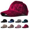 Gold Velvet Adjustable Solid Color Men Baseball Cap Sun Protection Spring Autumn Unisex Korean Version Dad Hat Snapback 1