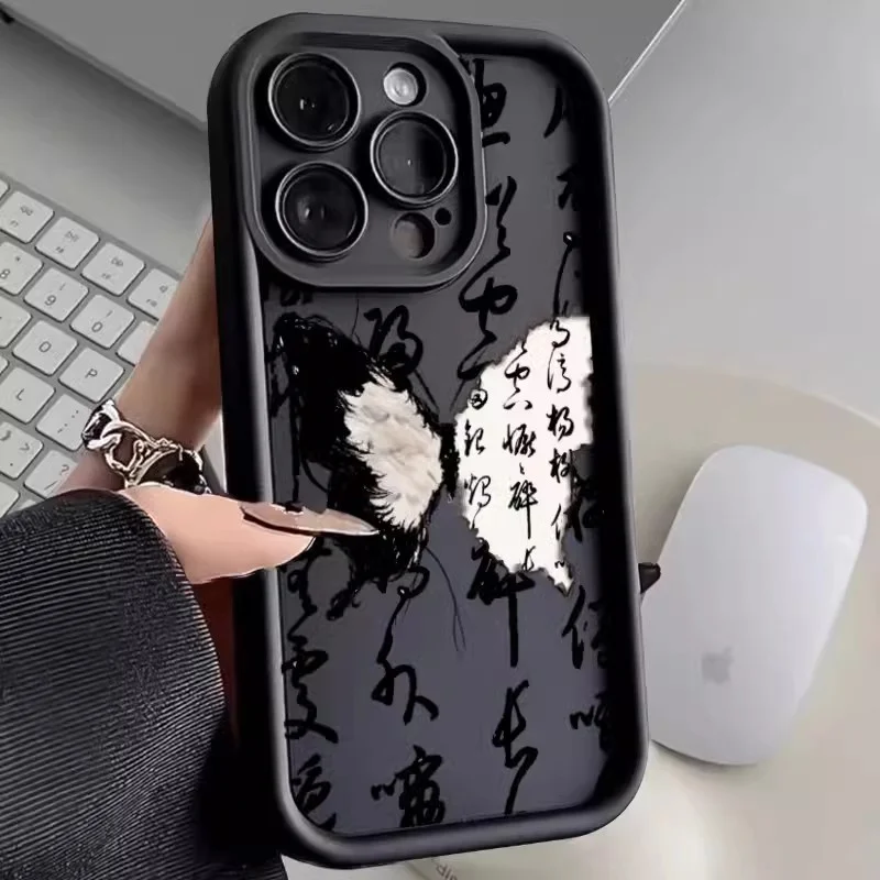 Artistic Butterfly Oil Painting Silicone Phone Case - Soft Protective Cover