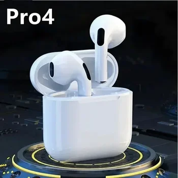 Pro 4 TWS Wireless Headphones Earphone Bluetooth Compatible 5.0 Waterproof Headset with Mic for iOS Android PC Gaming Earbuds 3