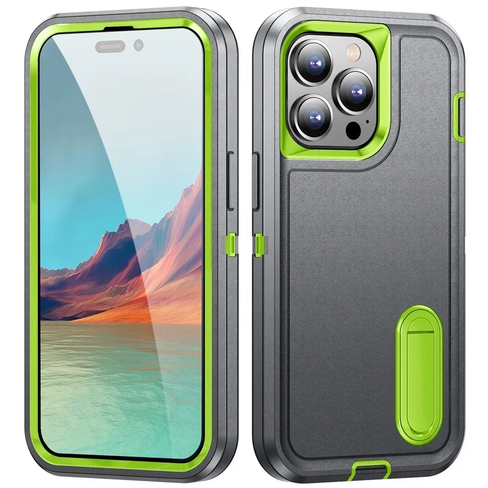 Heavy Duty Shockproof Rugged Protective Case with Kickstand Cover