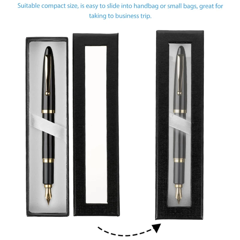 하늘과 땅 커버 펜 케이스 블랙 펜 홀더 컬러 젤 펜 시계 케이스 홀더 펜 디스플레이 케이스 싱글 펜 컨테이너 1개