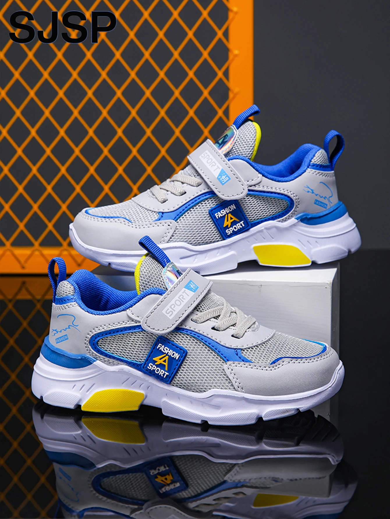 Children's Sports Shoes for Boys, Fashionable Mesh Breathable Casual Sports Shoes, Lightweight Running Shoes, Comfortable - 2