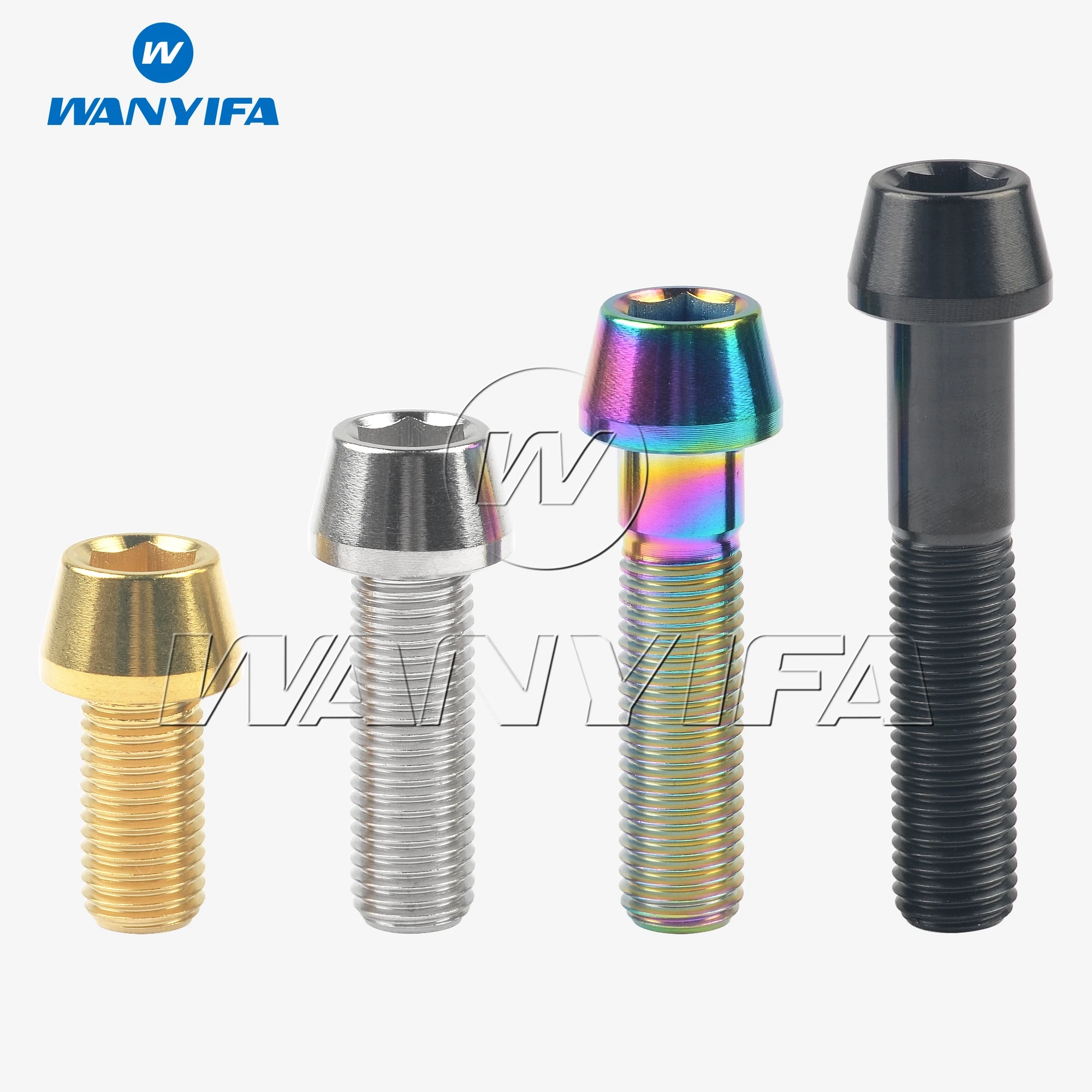 

Wanyifa Titanium Bolt M10x20 25 30 35 40 45 50mm Pitch 1.25mm Hex Head Screws for Motorcycle Car