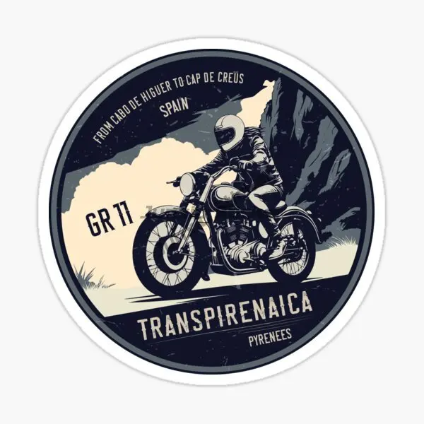 TRANSPIRENAICA GR11 어드벤처 ESPANA 자동차 스티커 비닐 방수 자체 접착 장식 스티커 데칼