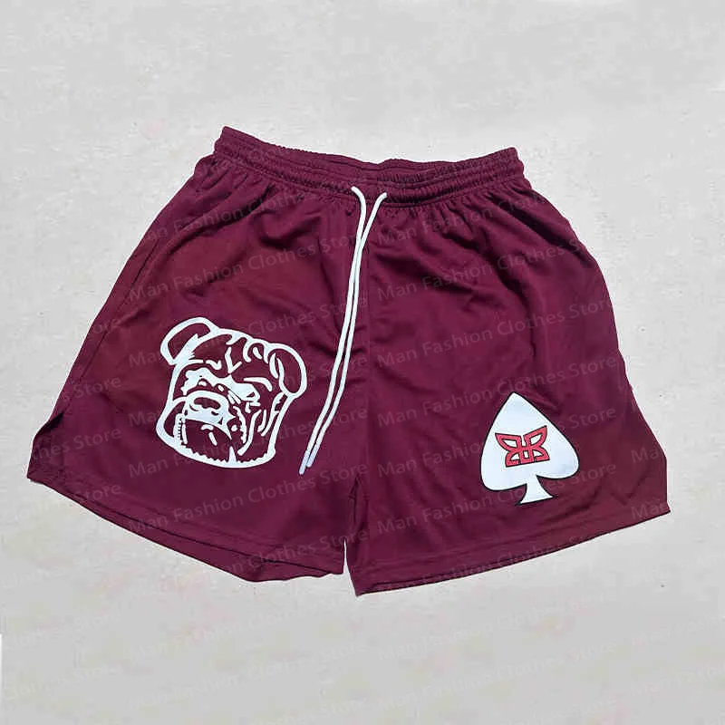 American Trend Summer Cartoon Sports Casual Shorts Loose Breathable Quick Drying Men's Casual Style Comfortable Beach Shorts 2