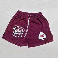 American Trend Summer Cartoon Sports Casual Shorts Loose Breathable Quick Drying Men's Casual Style Comfortable Beach Shorts 2