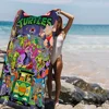 N-Ninja Turtles Big Microfiber Beach Towels Quick Dry Towel Sand Beach Towels Pool Towel for Travel Swim Pool Yoga 5