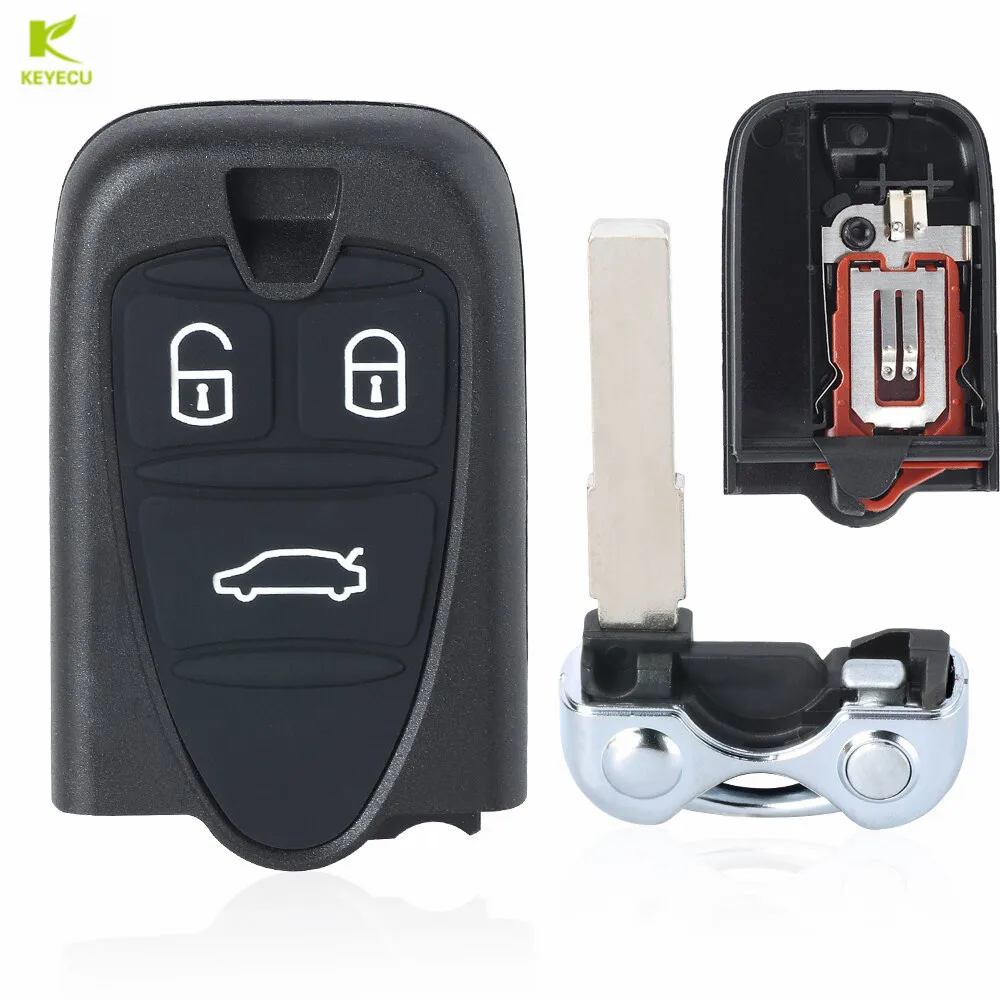 Keyecu Replacement Smart Key Remote Control Housing Car Key Shell 3