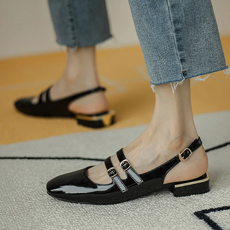 Women-Sandals-Summer-Shoes-Woman-Flats-Double-Buckle-Mary-Janes-Shoes ...