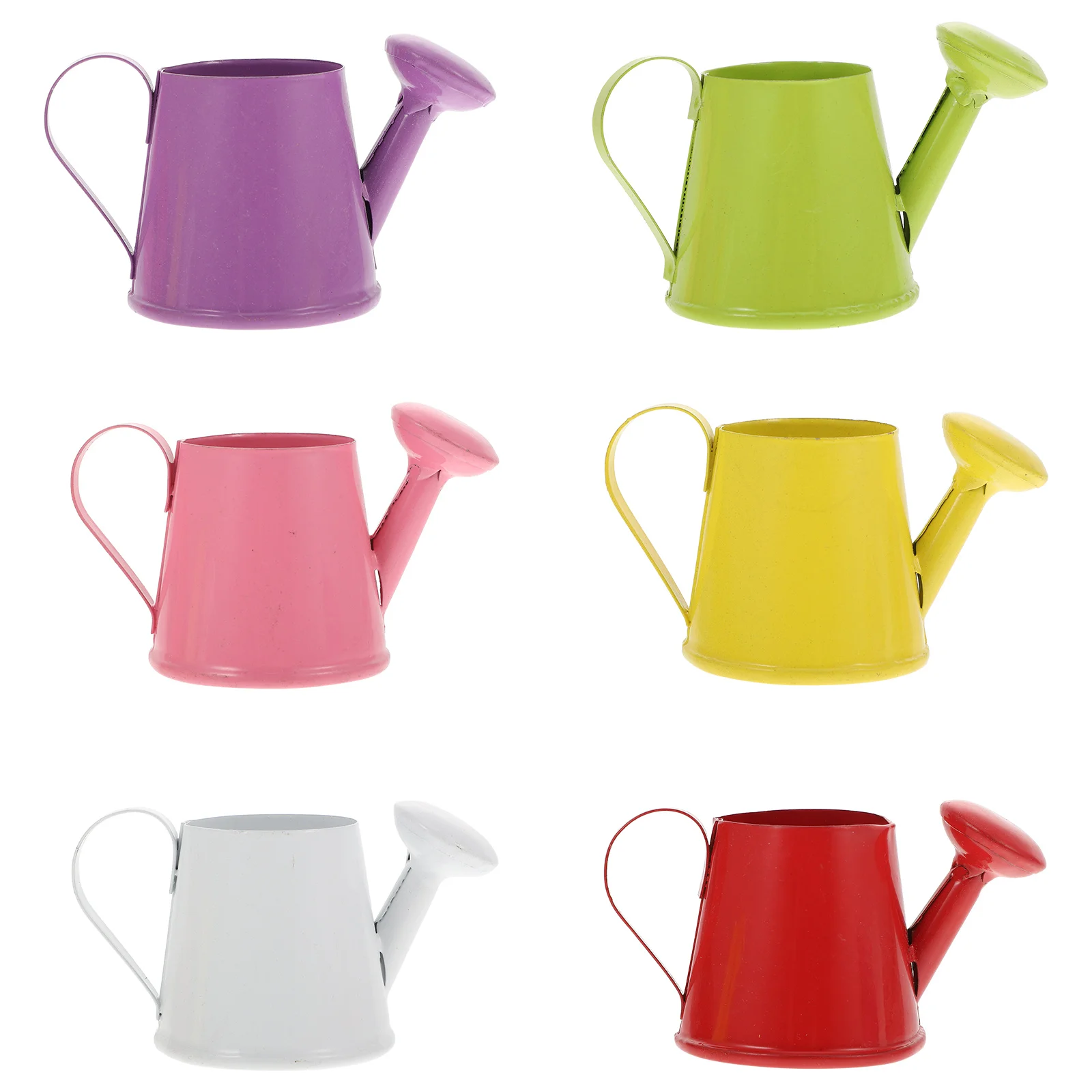 

6 Pcs Mini Watering Can Kettle Home Decor Sprayer Craft Iron Decorative Plant Pot Toddler