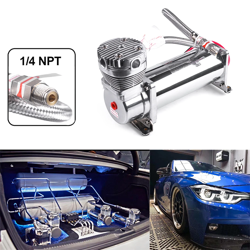 新品未使用 エアサス エアー コンプレッサー 200PSI 12V ストック品 新作! ユニバーサルエアサスペンションコンプレッサー,ポンプ