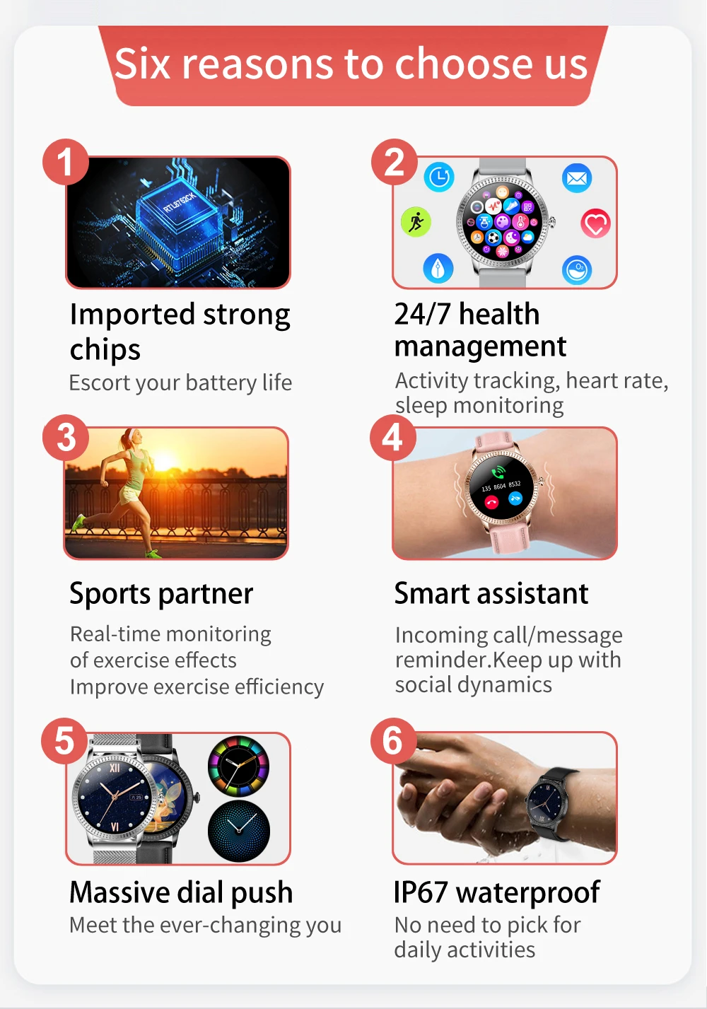 CF18P Men Women Fashion Smart Watch Full Touchscreen Waterproof Pedometer Heart Rate Blood Pressure Reminder Couple Smartwatch