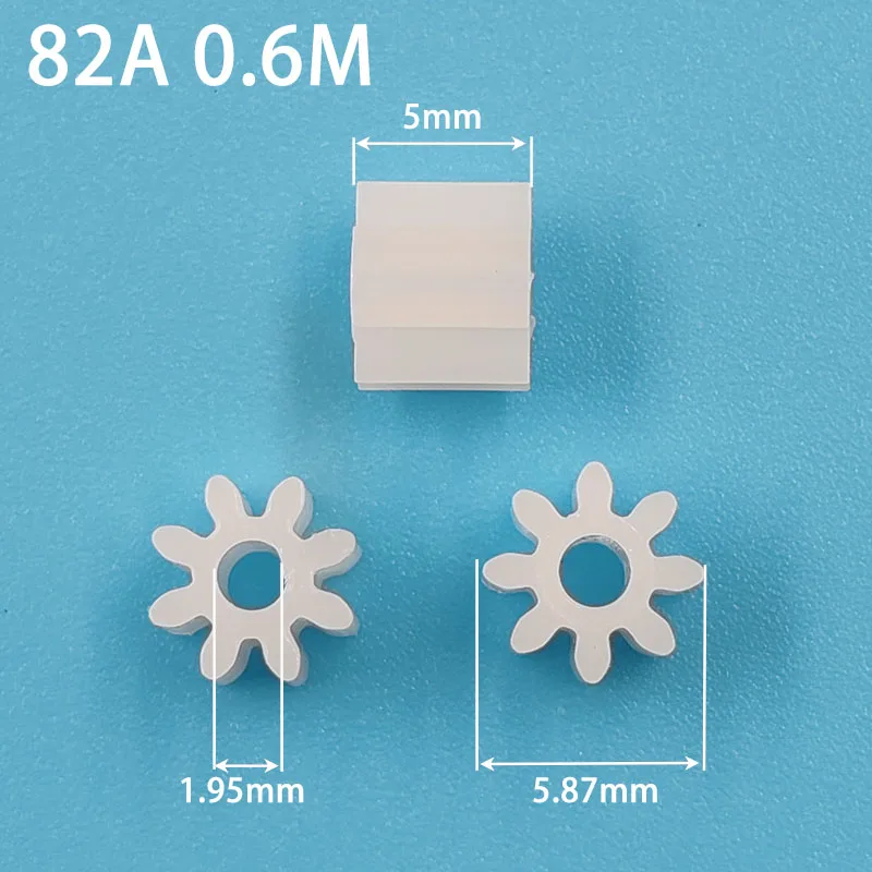 DollaTek 3 Pignoni Metallo M0.6 Per Auto RC 1/8 - Set 17T 18T 19T - Per Albero Motore 5mm - Ricambi Modellismo