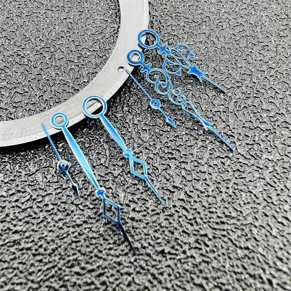 Aiguilles De Montre Bleues Creuses Pour Mouvement ST36 (ETA 6497/6498) - Set Neuf étiqueté