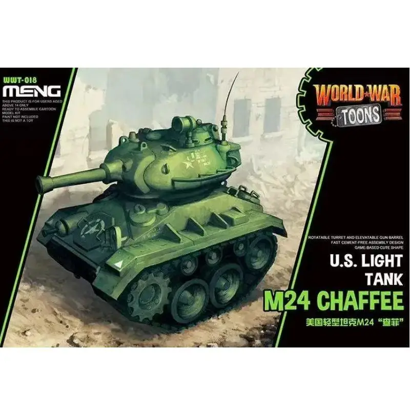 MENG MODEL WWT-018 Q 버전 U.S.LIGHT TANK M24 CHAFFEE 모델 키트