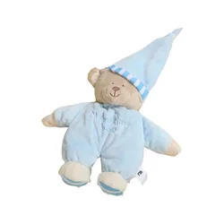 Adorable Plush Bear Sleep Companion | Soft Cuddly Toy for Babies & Toddlers, Ideal Soothing Holiday Gift (Light  blue)