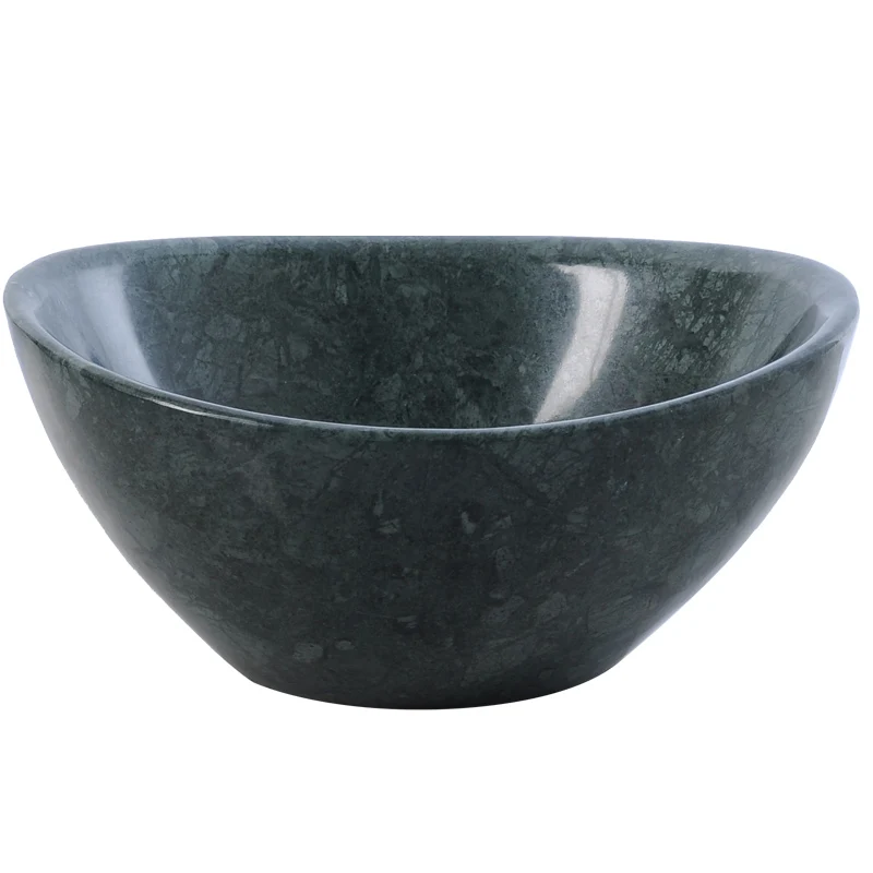 Kitchen Accessories Nordic Fruit Bowls Marble Fruit Bowl Decorative Home Hotel Fruit Salad Bowl Dinnerware Round Serving Tray