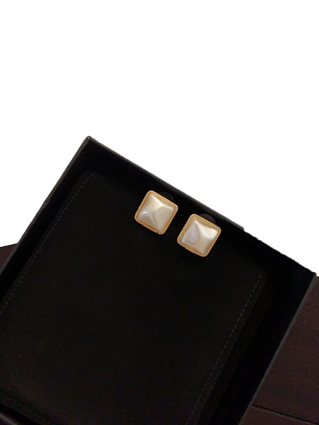 Brand Square White Pearl Pendant Letter C Designer Earrings For Women Luxury Gold Fashion Versatile Banquet ExquisiteEar Studs