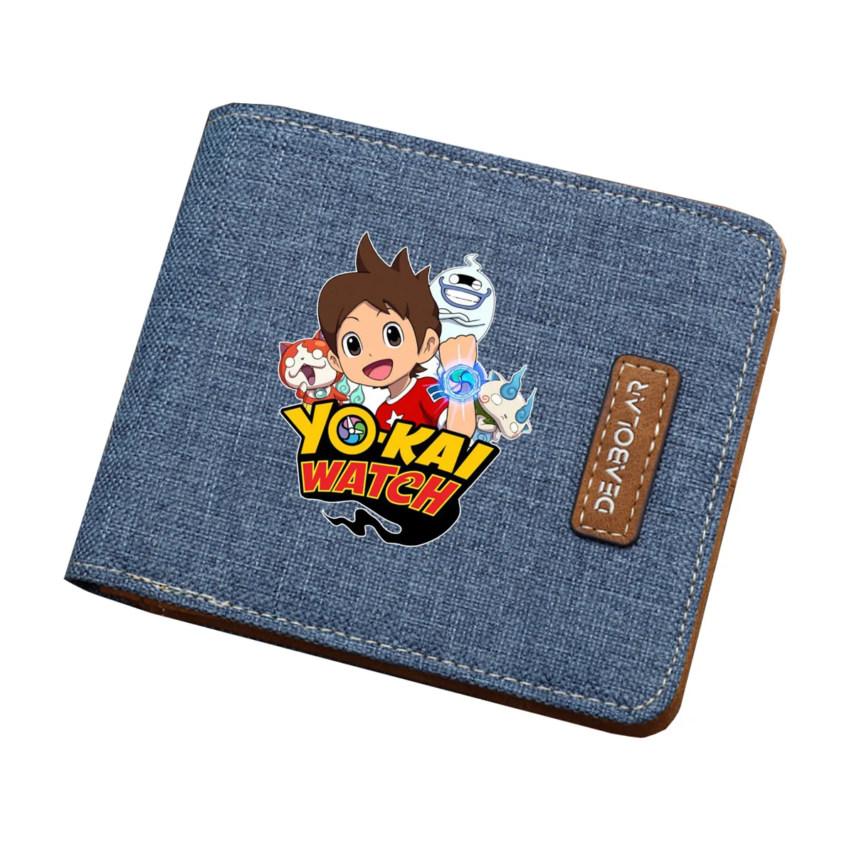 Gioco Caldo Yo-Kai Orologio Portafoglio Uomo Donna Stampa Corta Portafoglio Bifold Porta Monete Per Bambini Portafoglio Per Studenti In Tela Per Adole
