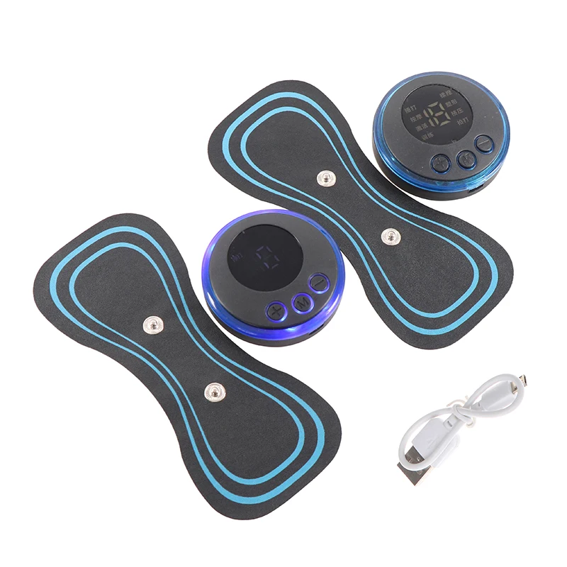 

1 Set Portable EMS Neck Stretcher Electric Massager 8 Mode Cervical Smart Massage Patch Pulse Muscle Stimulator Relief Pain