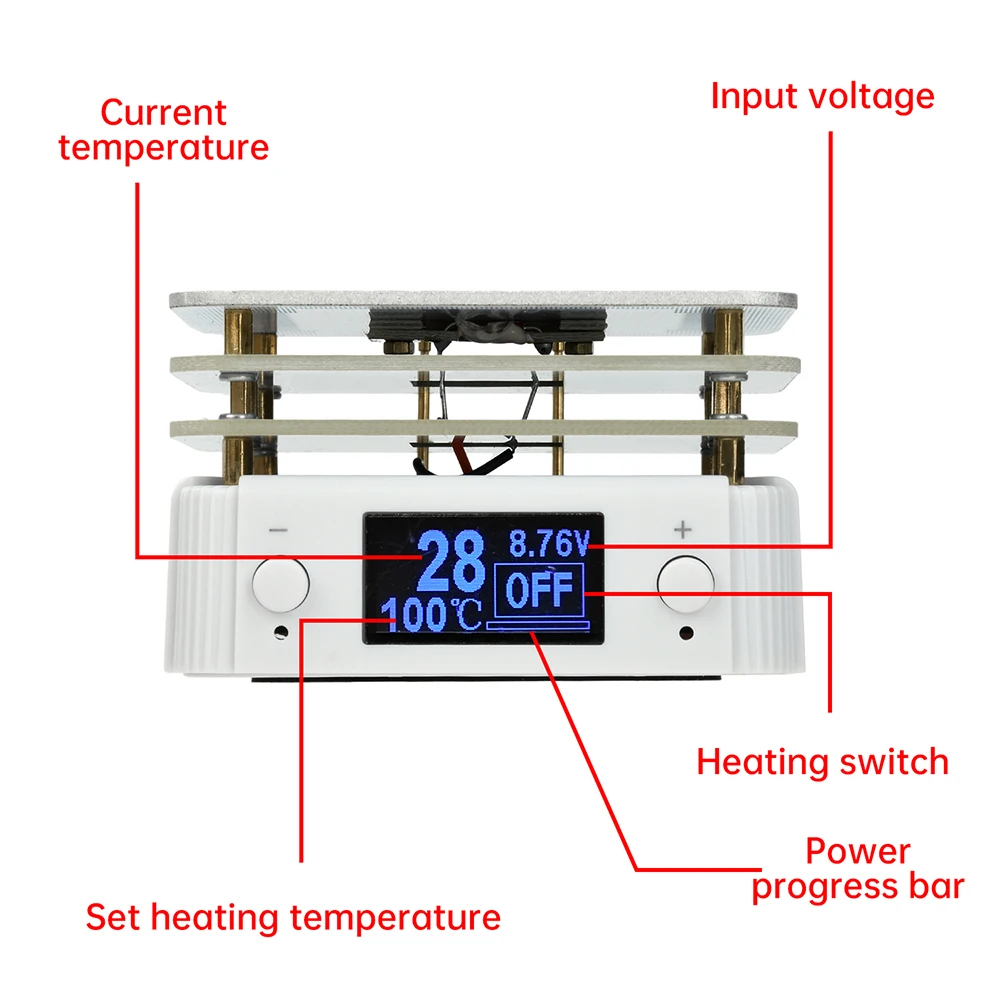 PD65W PCB 표면 실장용 미니 항온 조절식 가열판 예열 타입-C 스테이션 수리 도구 240 ° C