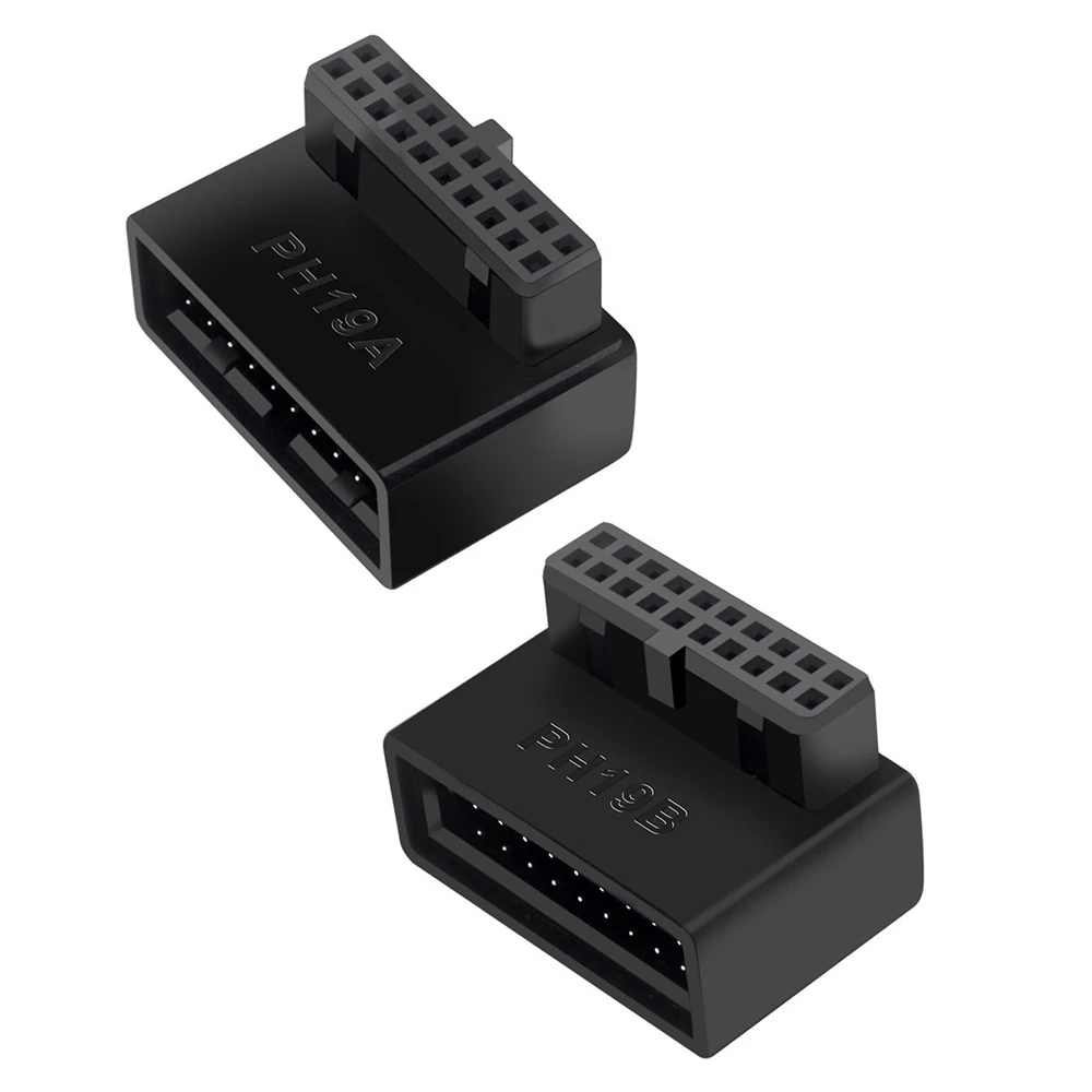 Type C USB OTG Adapter PH19B USB 3.0 Internal Header USB3.0 19/20P Socket 90 Degree Adapter Converter For Computer Motherboard