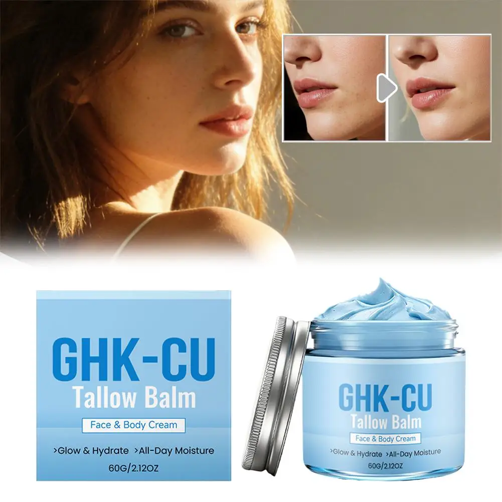 GHK-CU Kupferpeptid-Talg-Balsam für Gesicht & Körper, Manuka-Honig Blauer Balsam-Creme, für reife, trockene & empfindliche Haut – Detail 19