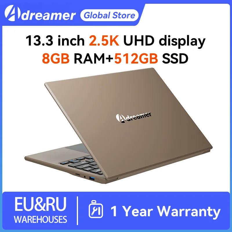 Ноутбук Adreamer LeoBook 13, 13,3 дюйма, Intel Celeron N4020, 8 ГБ ОЗУ, 1 ТБ SSD, Windows 10, компьютер, 2,5 K IPS UHD дисплей, ноутбук, ПК