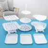 European Style Three-tier Cake Tray Snack Stand Fruit Plate Birthday Party Decoration Supplies Wedding Dessert Table Cake Stand 1