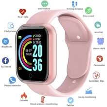 D20 Smart Watch Men Sport Fitness Tracker Blood Pressure  Heart Rate  Monitor Y68 Women Bracelet For Android IOS Xiaomi Kids