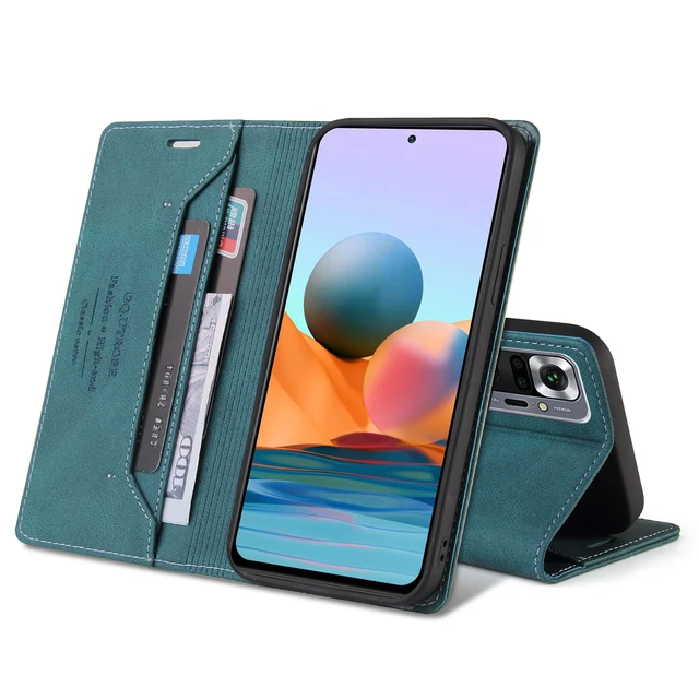 Anti-theft Leather Case For Redmi Note 11 Pro 11S 10 9S 8 7A Redmi 10 9 8 7A Mi POCO F3 X3 X4 NFC M3 M4 Pro 11T Phone Cover Case 4
