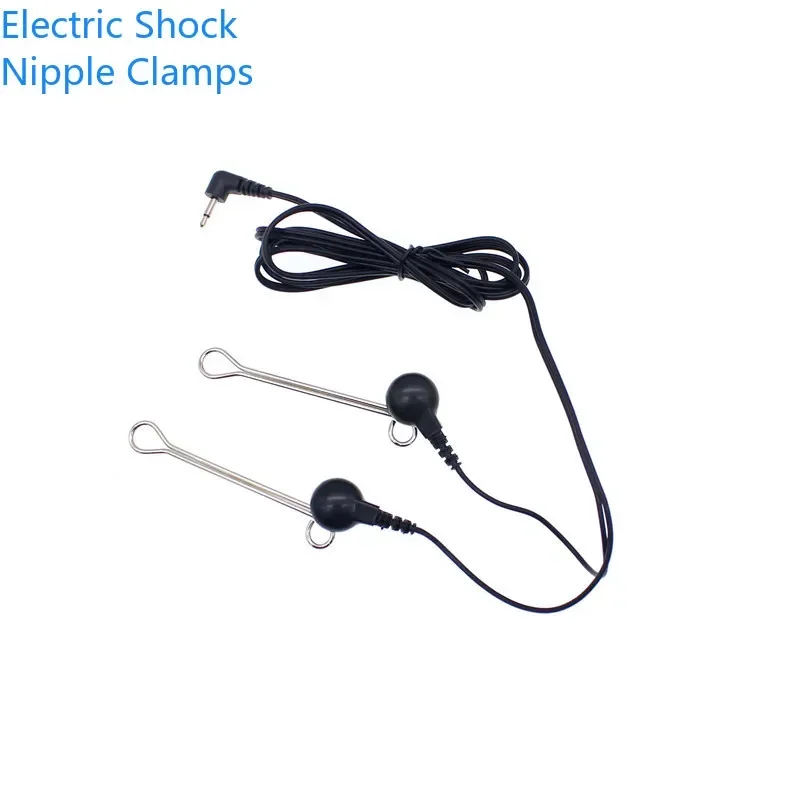 Flirt Accessory Breast Pulse Massage Medical Themed Toys Nipple Clamps Sex Toys for Women Men Electric Shock Nipple Clips
