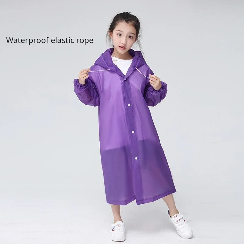 Raincoat Poncho Children Rain Poncho Non-Disposable Travel Rain Gear Coat Outdoor Hiking Accessories Waterproof