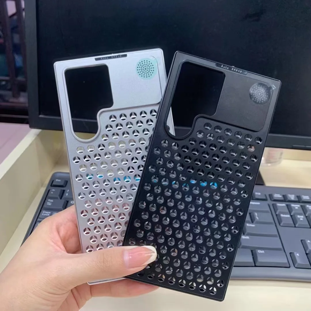 Heat Dissipation Alumium Alloy Metal Case For Samsung Galaxy S24+ Plus S23 Ultra S22Ultra With Aroma Diffuser Summer Game Cooler